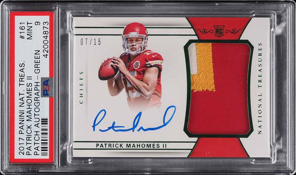 2017 Panini National Treasures Mahomes RPA BGS