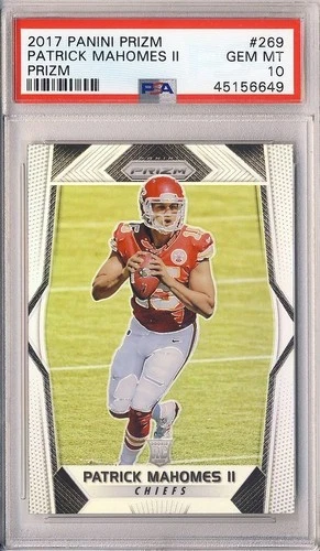 2017 Panini Prizm Mahomes Silver RC PSA 10